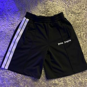 PALM ANGELS CLASSIC TRACK SHORTS IN BLACK
